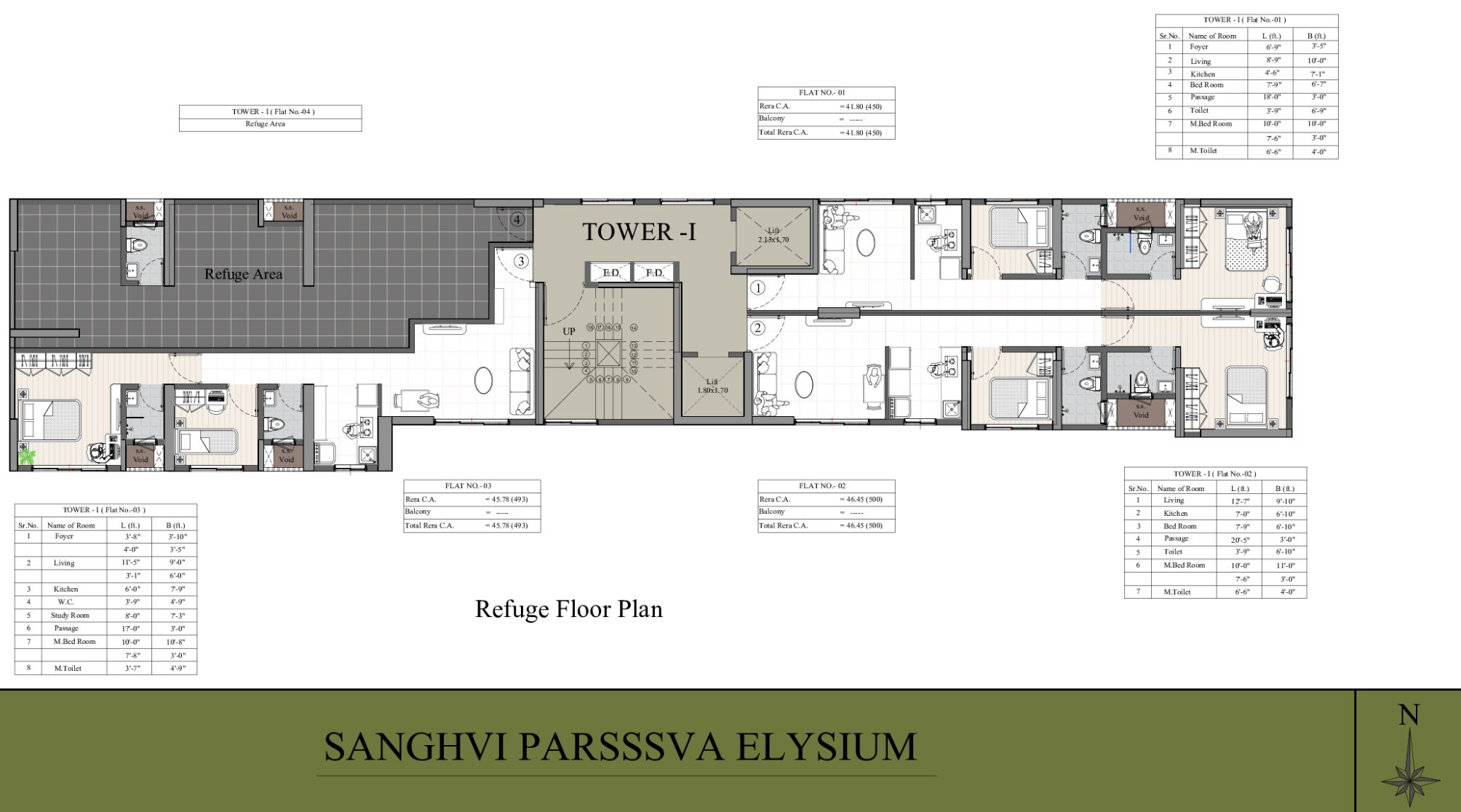 Sanghvi-Parsssva-Elysium-Typical-FLoor-Plan